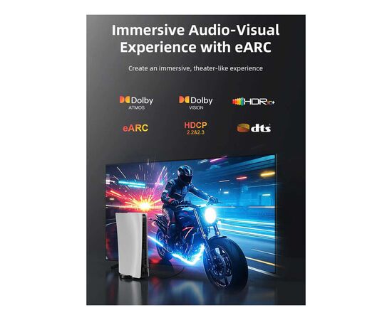 Кабель мультимедійний HDMI M to HDMI M 2.0m V2.1 8K60Hz Cabletime (CA915910), зображення 6