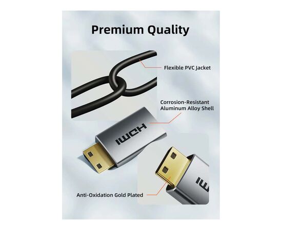 Кабель мультимедийный HDMI micro M to HDMI M 0.5m 8K60Hz Cabletime (CA915873), изображение 7