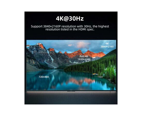 Кабель мультимедійний USB-C to HDMI M 3.0m V1.4 4K30Hz Cabletime (CA915378), зображення 4