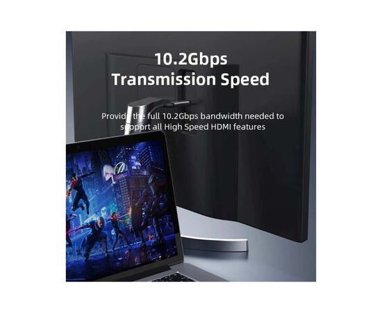Кабель мультимедійний USB-C to HDMI M 3.0m V1.4 4K30Hz Cabletime (CA915378), зображення 6