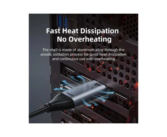 Кабель мультимедійний USB-C to HDMI M 3.0m V1.4 4K30Hz Cabletime (CA915378), зображення 8