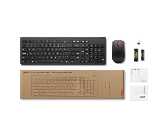 Комплект Lenovo Essential Wireless Combo Gen2 AI UA Black (4X31R64454), изображение 6
