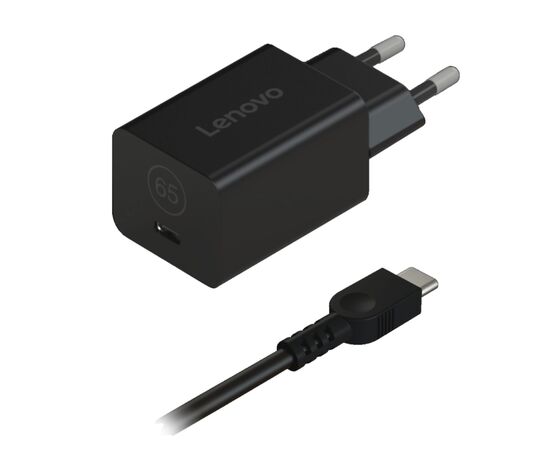 Блок питания к ноутбуку Lenovo 65W GaN Nano Adapter USB Type-C (40AWGN65EU)