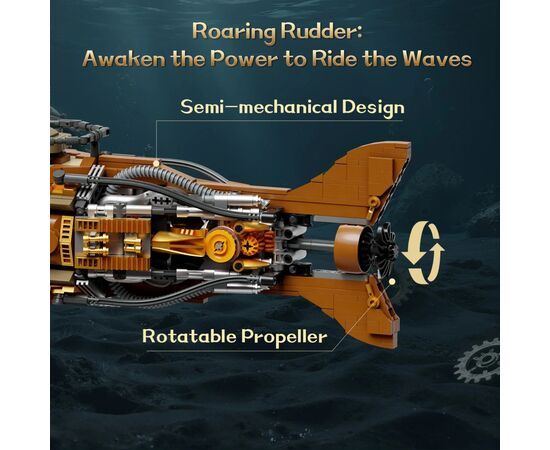 Конструктор Pantasy Steampunk- Наутілус (85029), зображення 5