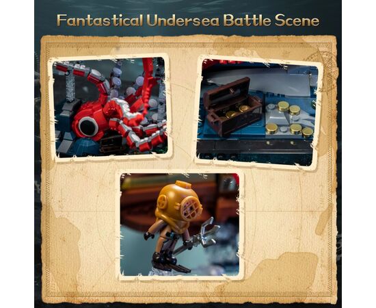 Конструктор Pantasy Steampunk- Наутілус (85029), зображення 6