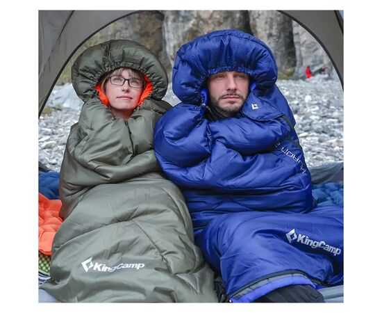 Спальный мешок KingCamp Huron 250 Navy (KS2421_NAVY_L), изображение 3