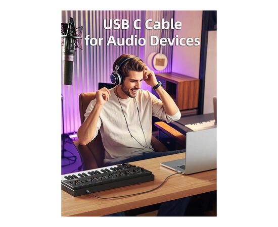 Кабель для принтера USB-C 2.0 to BM 2.0m Cabletime (CA915774), зображення 4