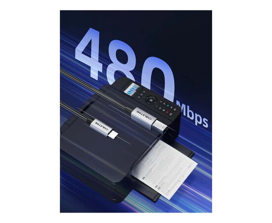 Кабель для принтера USB-C 2.0 to BM 2.0m Cabletime (CA915774), зображення 5