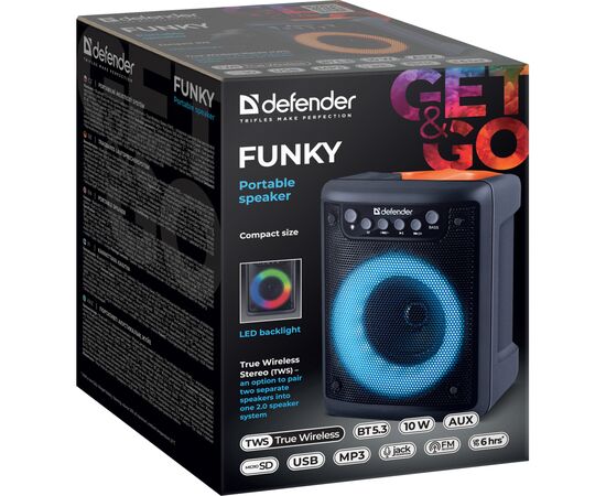 Акустическая система Defender Funky Black (65053), изображение 5
