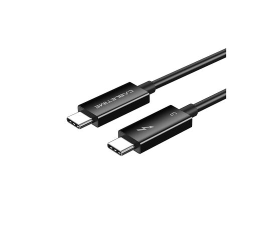 Дата кабель USB-C to USB-C 0.5m Thunderbolt 3 100W (20V/5A) 5K60Hz Cabletime (CA915392), изображение 2