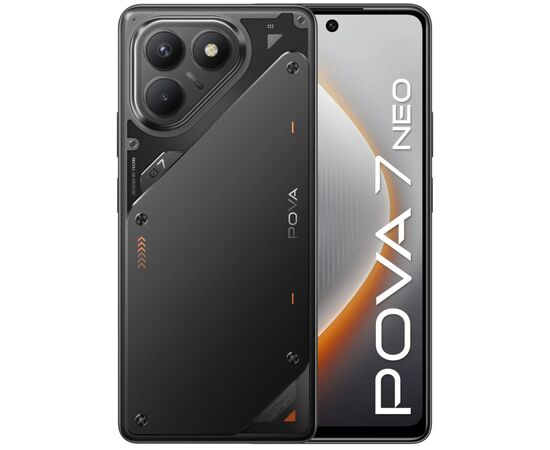 Мобільний телефон Tecno POVA 7 Neo 8/128Gb Geek Black (4894947086786)