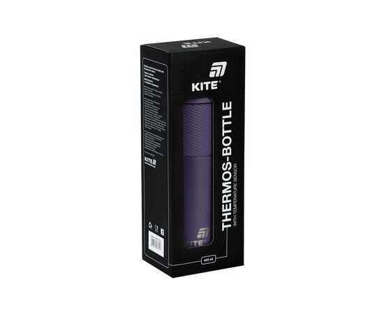 Термокружка Kite 1227 з термодатчиком 450 мл фіолетовий (K25-1227-3), изображение 5