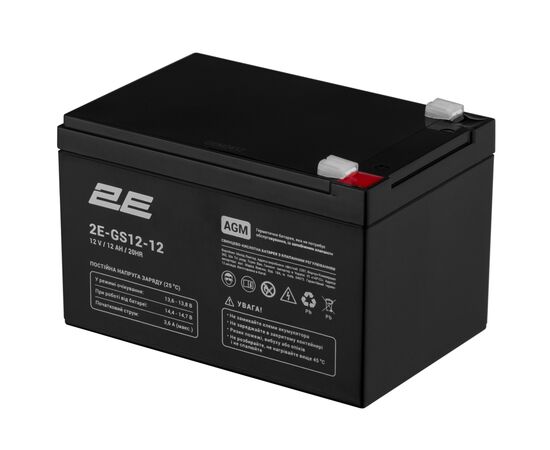 Батарея до ДБЖ 2E 2E-GS12-12 12V 12Ah (2E-GS12-12), зображення 2