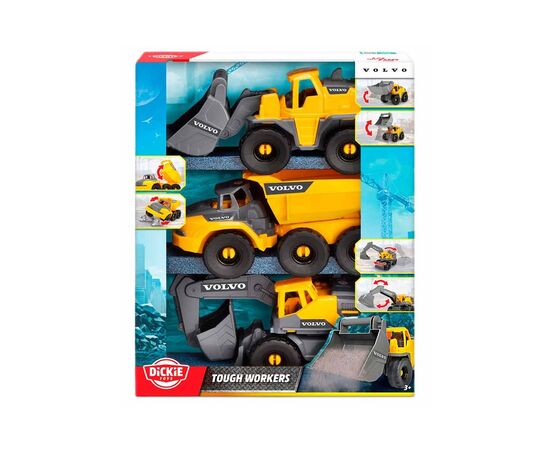 Спецтехніка Dickie Toys набір "Вольво. Будівельна техніка" (3725007), зображення 2