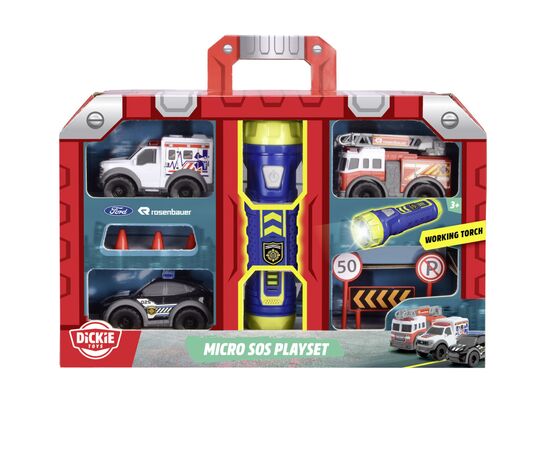 Спецтехника Dickie Toys набор SOS Быстрое реагирование Микро (3714024), изображение 2