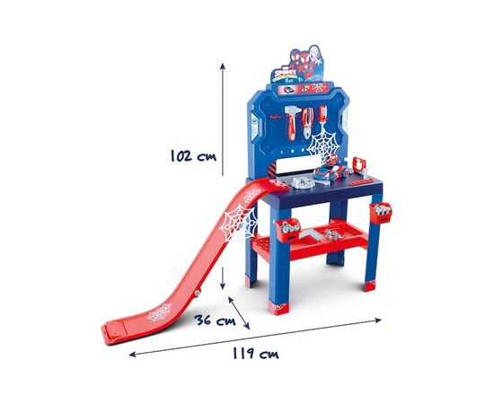 Игровой набор Smoby Спиди. Мастерская с машинкой, 94 аксессуара (7600360742), изображение 3