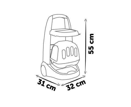 Игровой набор Smoby Тележка для ухода за животными с пандой (340405), изображение 3