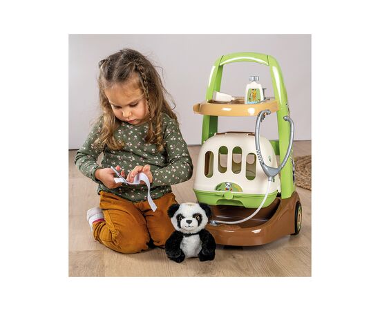 Игровой набор Smoby Тележка для ухода за животными с пандой (340405), изображение 4