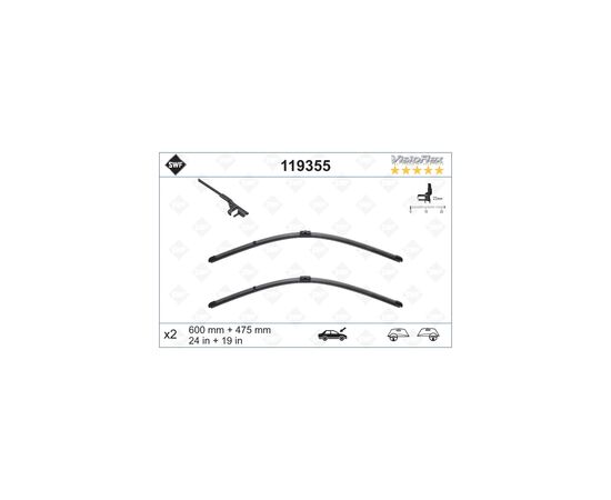 Щетка стеклоочистителя SWF 119355
