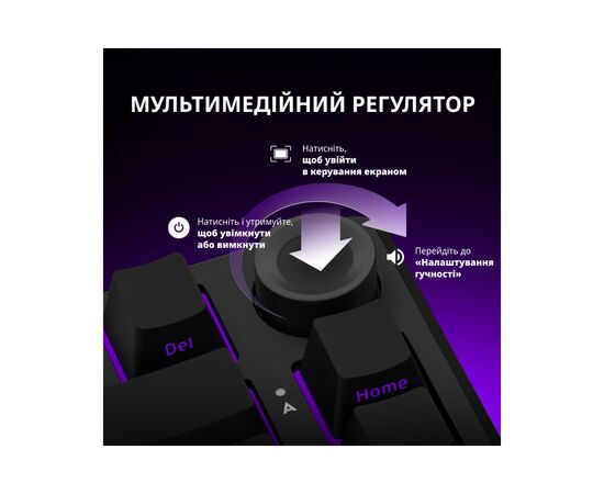 Клавиатура Lorgar KBP7075W Pro RGB Wireless/Bluetooth/USB UA White (LRG-KBP7075W-WH-US), изображение 8