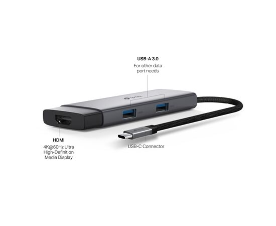Порт-репликатор TP-Link USB Type-C 5-в-1 (UH5020C), изображение 3