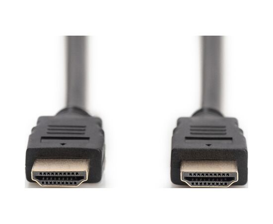 Кабель мультимедийный HDMI M to HDMI M 2.0m 4K60Hz w/Ethernet black Digitus (DB-330123-020-S), изображение 2