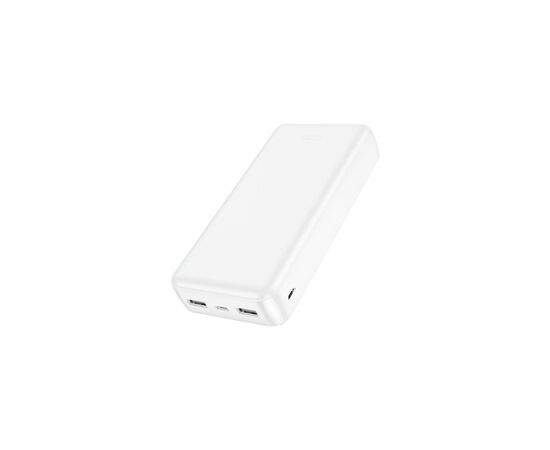 Батарея універсальна HOCO 20000mAh, USB+Type-C, 2A, White (J100A / 44572), зображення 3