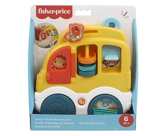 Развивающая игрушка Fisher-Price Веселые животные Автомобиль (HXK32), изображение 4