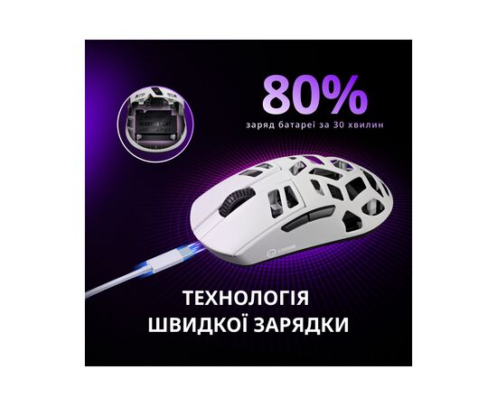 Мишка Lorgar Elite MSE90W Wireless/Bluetooth Dark Grey (LRG-MSE90W-DG), зображення 10