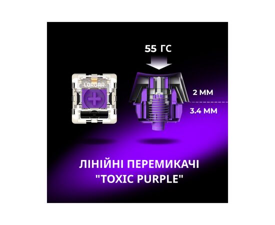 Клавіатура Lorgar KBP7075W Pro RGB Wireless/Bluetooth/USB UA Beige (LRG-KBP7075W-RT-US), зображення 4