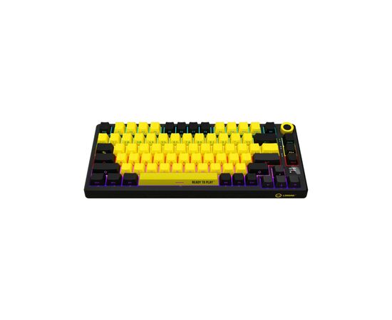 Клавиатура Lorgar KBP7075W Pro RGB Wireless/Bluetooth/USB UA Black/yellow (LRG-KBP7075W-YL-US)