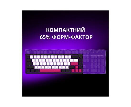 Клавиатура Lorgar KBP70MW Pro RGB Wireless/Bluetooth/USB UA Black/yellow (LRG-KBP70MW-YL-US), изображение 7