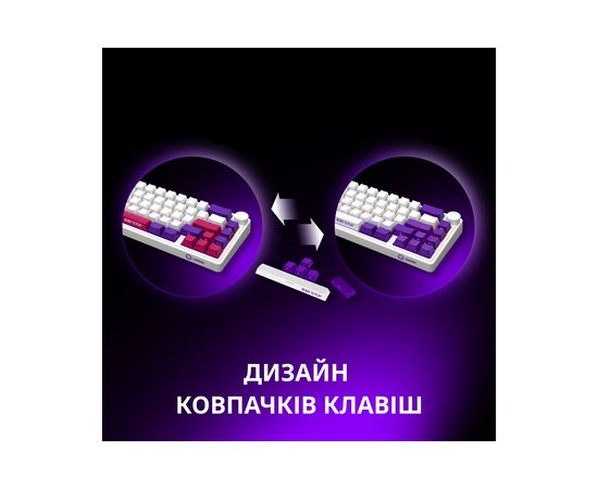 Клавиатура Lorgar KBP70MW Pro RGB Wireless/Bluetooth/USB UA Black/yellow (LRG-KBP70MW-YL-US), изображение 8