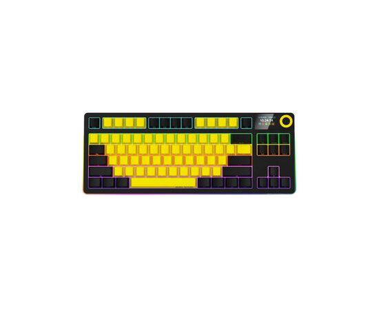 Клавиатура Lorgar KBP70TKLW Wireless TKL Mechanical Pro UA Black/Yellow (LRG-KBP70TKLW-YL-US)