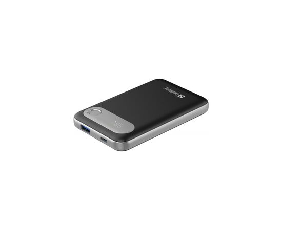 Батарея універсальна Sandberg 10000mAh Travel PD/20W, QC/3.0/22.5W, USB-A, USB-C, LCD Display (421-16)