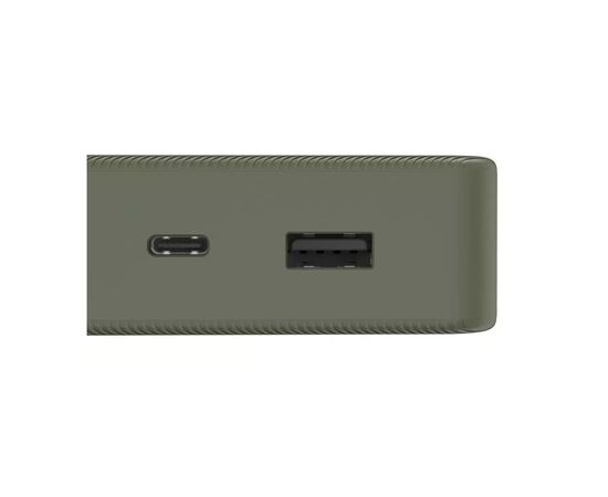 Батарея універсальна Hama 20000mAh, 15W/5V/3A, USB-C, USB-A, green (00201716), зображення 5