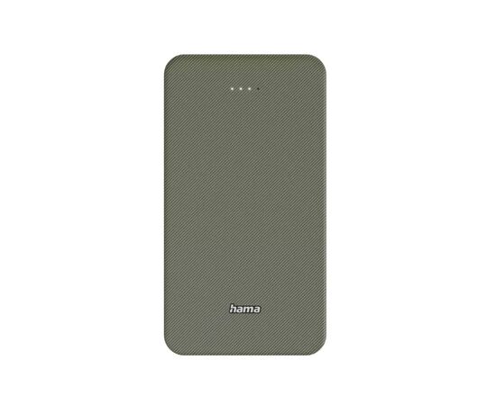 Батарея універсальна Hama 20000mAh, 15W/5V/3A, USB-C, USB-A, green (00201716)