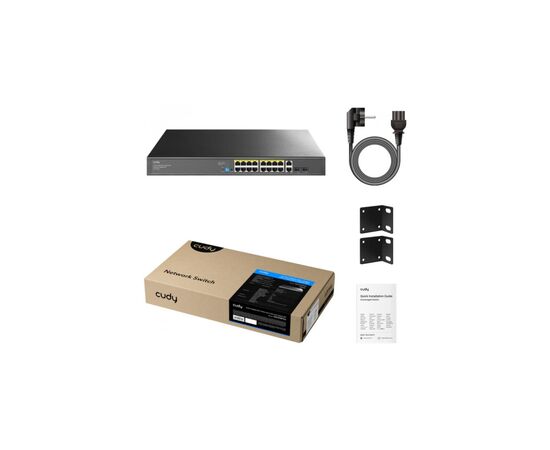 Комутатор мережевий Cudy GS1018PS2, зображення 2