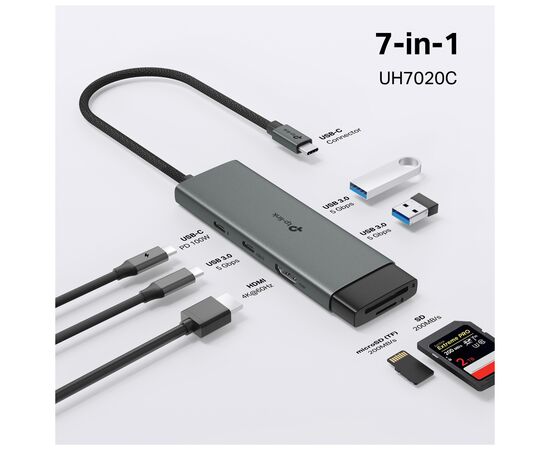 Порт-репликатор TP-Link USB Type-C 7-в-1 (UH7020C), изображение 4