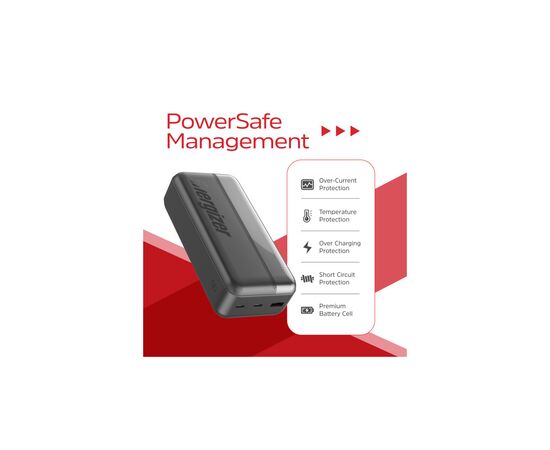 Батарея универсальная Energizer 30000mAh 15W 3A, USB-А, 2хUSB-C Black (UE30050CC), изображение 9