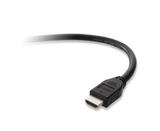 Кабель мультимедийный HDMI to HDMI 1.5m High Speed w/Ethernet Belkin (F3Y017BT1.5MBLK)