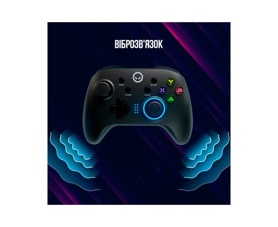 Геймпад Lorgar TRIX-510 PC iOS13 Android PS3 Bluetooth Black (LRG-GP510), зображення 7