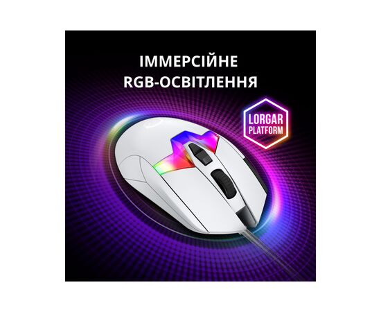 Мышка Lorgar MSP80 Pro USB White (LRG-MSP80-WH), изображение 11
