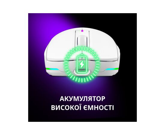 Мышка Lorgar MSA10W Wireless Gaming White (LRG-MSA10W-WH), изображение 9