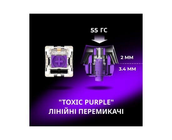 Клавіатура Lorgar KBP70TKLW Wireless TKL Mechanical Pro UA Beige (LRG-KBP70TKLW-RT-US), зображення 4