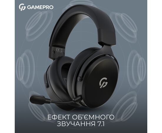 Наушники GamePro Asgard Skadi Wireless Black (HSW191B), изображение 5