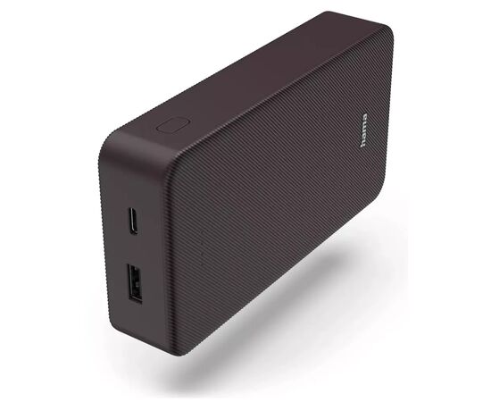 Батарея універсальна Hama 20000mAh, 15W/5V/3A, USB-C, USB-A, plum (00201715), зображення 2