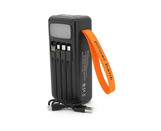 Батарея универсальная ACL 30000mAh, Solar, 22.5W, cables Type-C + Lighting, Black (ACL PW-141), изображение 4