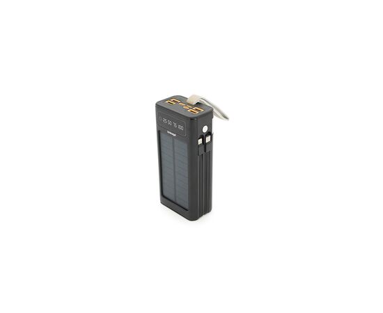 Батарея універсальна Linkage 30000mAh, Solar, 22.5W, cables Туре-С+Lighting, Black (LKP-46), зображення 4