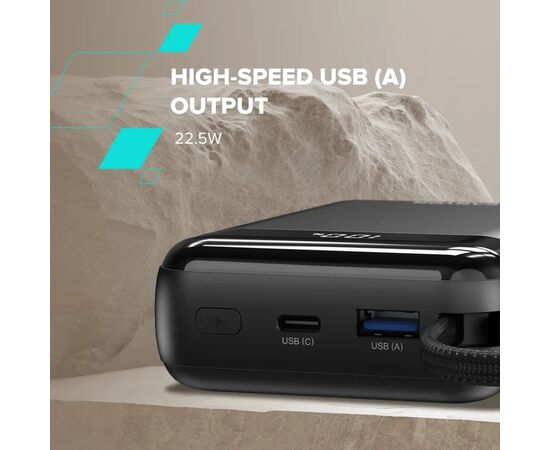 Батарея універсальна Canyon 20000mAh OnPower 204 PD/20W Built-in Lightning Cable (CNS-CPB204B), зображення 11